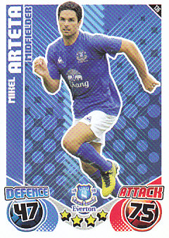 Mikel Arteta Everton 2010/11 Topps Match Attax #136